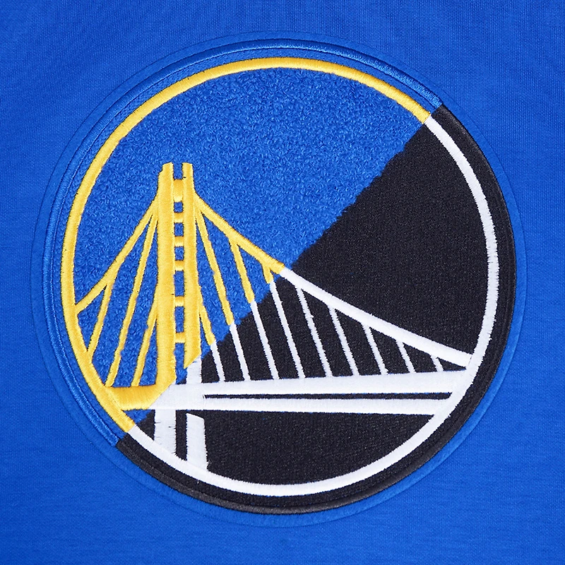 Men's Pro Standard Royal Golden State Warriors Split Logo Pullover Hoodie