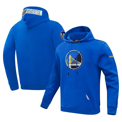 Men's Pro Standard Royal Golden State Warriors Split Logo Pullover Hoodie