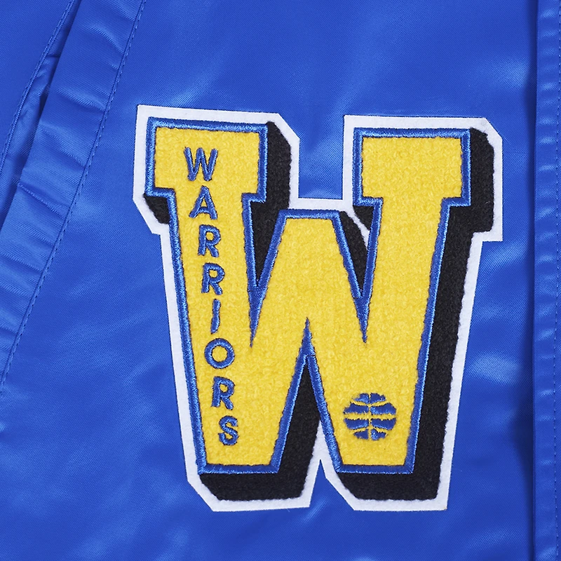 Men's Pro Standard Royal Golden State Warriors Sublimated Satin Full-Snap Jacket