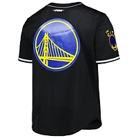 Chemise boutonnée de baseball pour homme Stephen Curry noir Golden State Warriors Capsule Player Pro Standard
