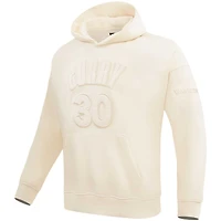 Men's Pro Standard Stephen Curry Cream Golden State Warriors Name & Number Pullover Hoodie