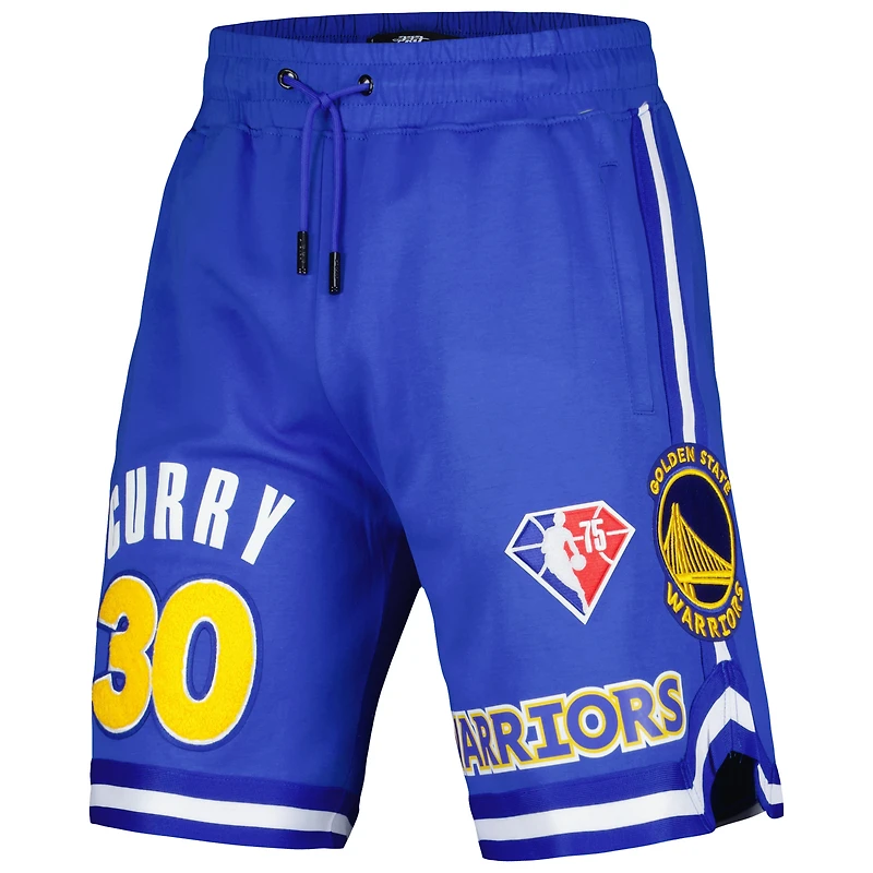 Men's Pro Standard Stephen Curry Royal Golden State Warriors Player Name & Number Shorts