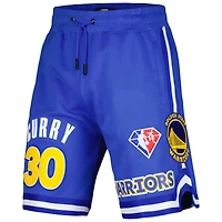 Men's Pro Standard Stephen Curry Royal Golden State Warriors Player Name & Number Shorts