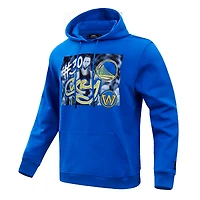 Men's Pro Standard Stephen Curry Royal Golden State Warriors Player Yearbook Pullover Hoodie