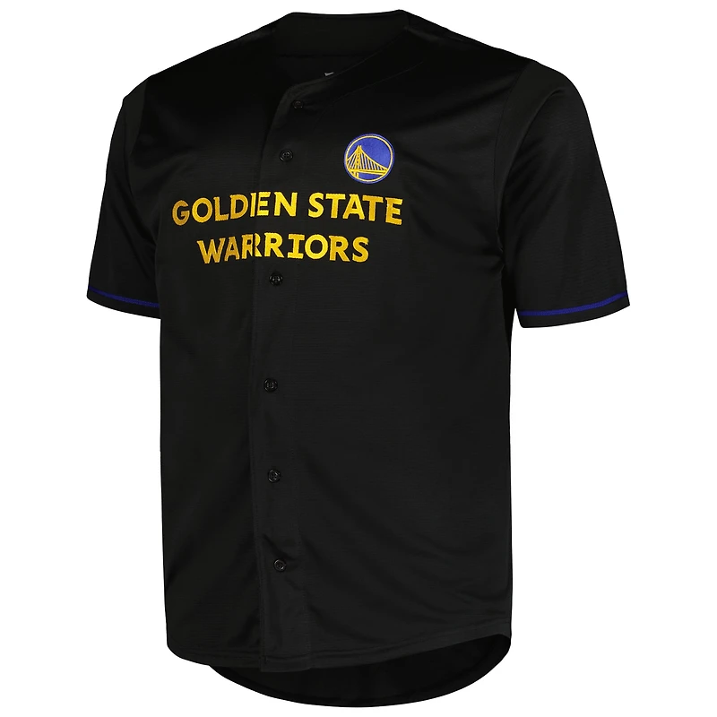 Maillot profil noir Golden State Warriors Big & Tall Pop pour homme