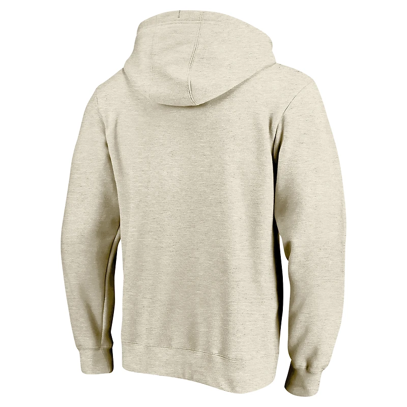Sweat à capuche double face tri-blend pour homme avec profil Stephen Curry Cream Golden State Warriors Big & Tall Player