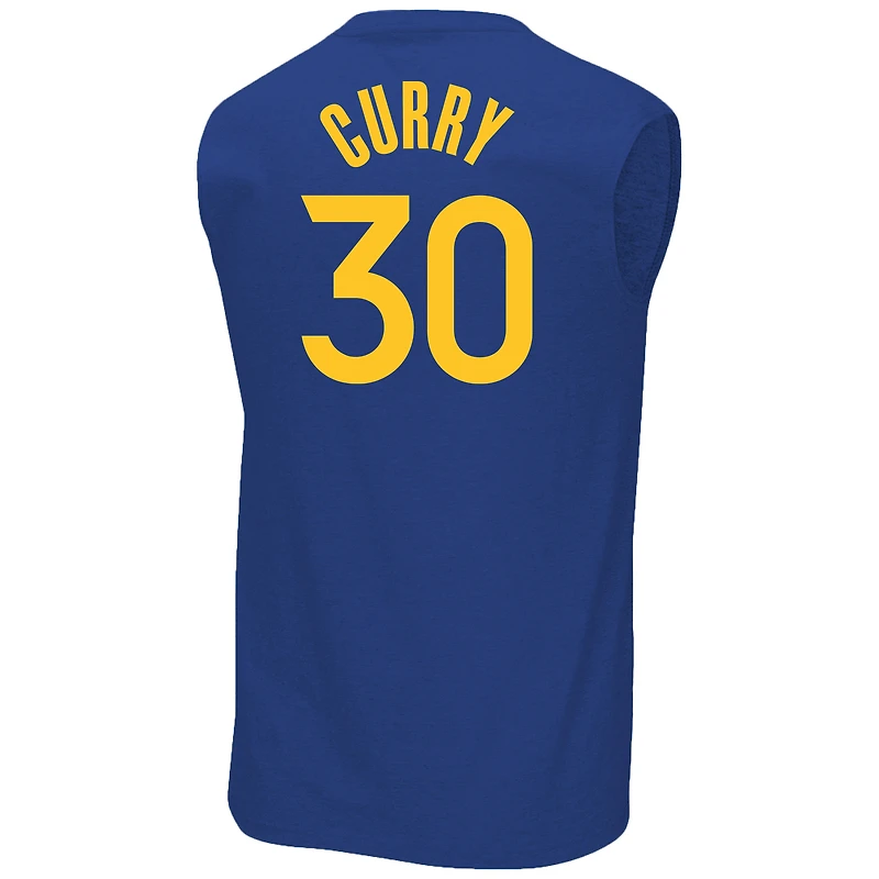 Profil masculin Stephen Curry Royal Golden State Warriors grand et joueur Muscle Tank