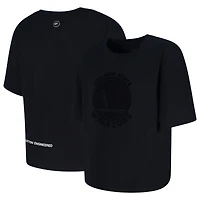 Men's Protege Black Golden State Warriors Eco-Poly Interlock Fashion Tonal T-Shirt