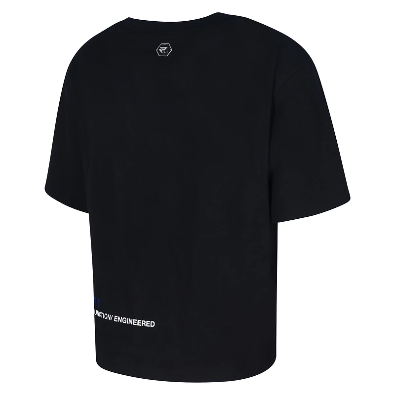 Men's Protege Black Golden State Warriors Eco-Poly Interlock Fashion Tonal T-Shirt