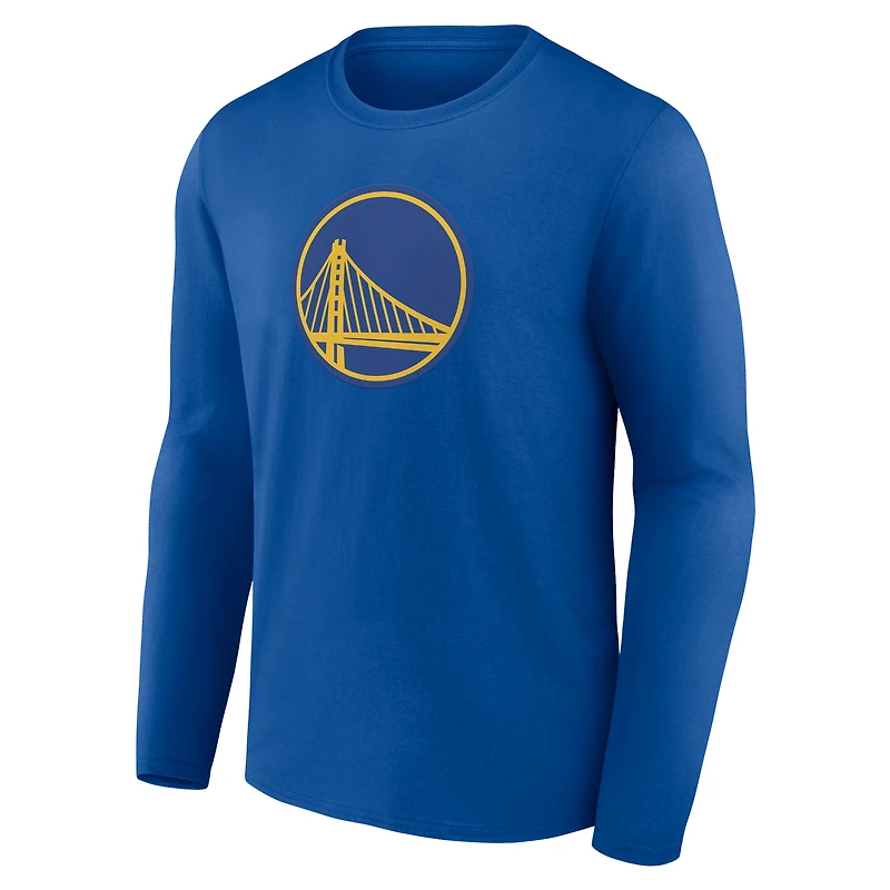 Men's  Royal Golden State Warriors Alternate Logo Long Sleeve T-Shirt