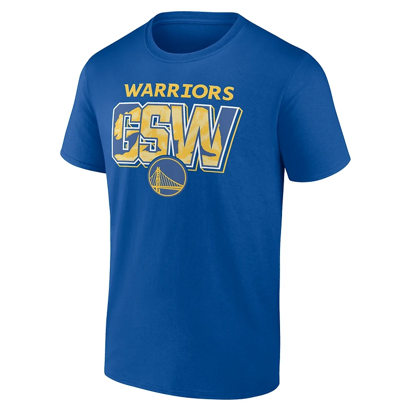 Men's Royal Golden State Warriors Full Court Press T-Shirt