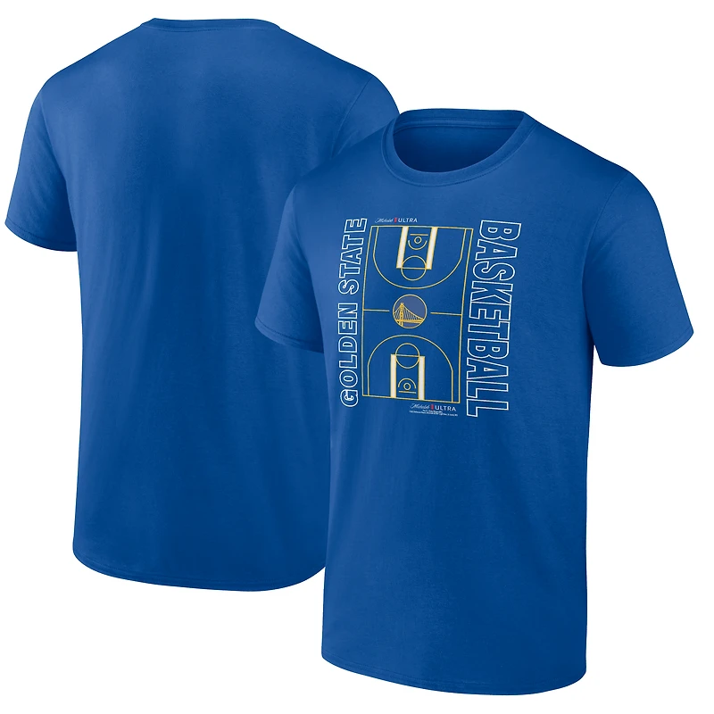 T-shirt Royal Golden State Warriors Full Court pour homme