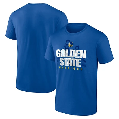 T-shirt Royal Golden State Warriors pour homme avec couverture Pick and Roll