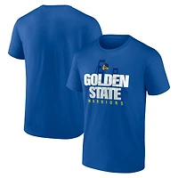 T-shirt Royal Golden State Warriors pour homme avec couverture Pick and Roll