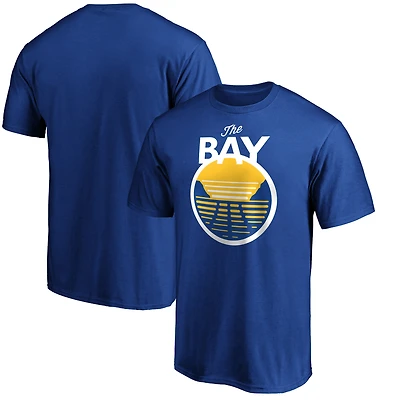 T-shirt pour homme avec logo Royal Golden State Warriors The Bay