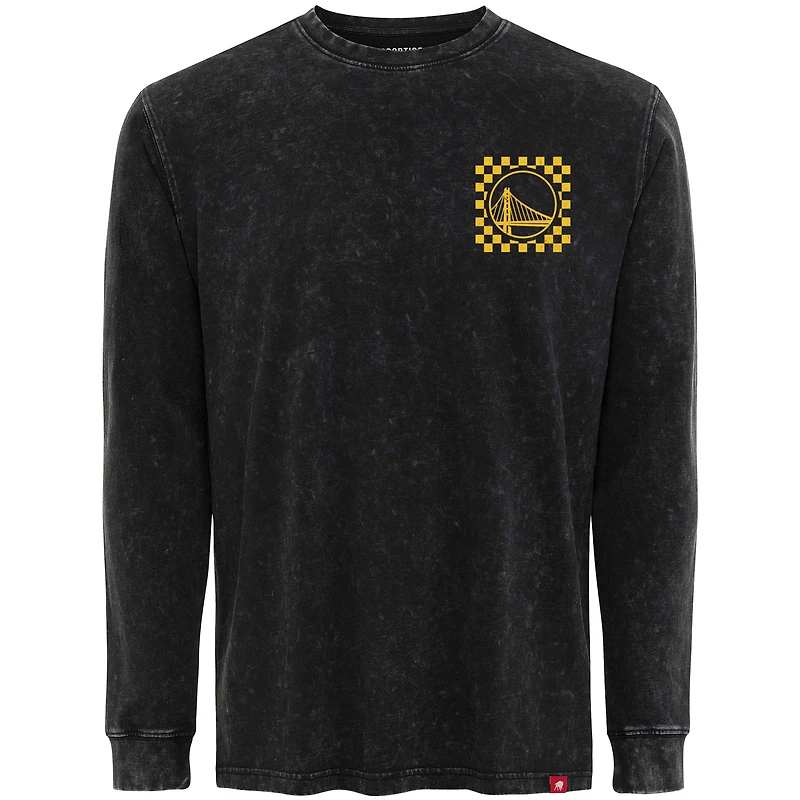 T-shirt à manches longues Sportiqe noir pour homme, Bono, des Golden State Warriors