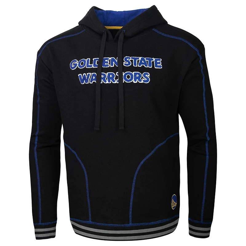 Sweat à capuche noir Stadium Essentials pour hommes, Golden State Warriors Baseline