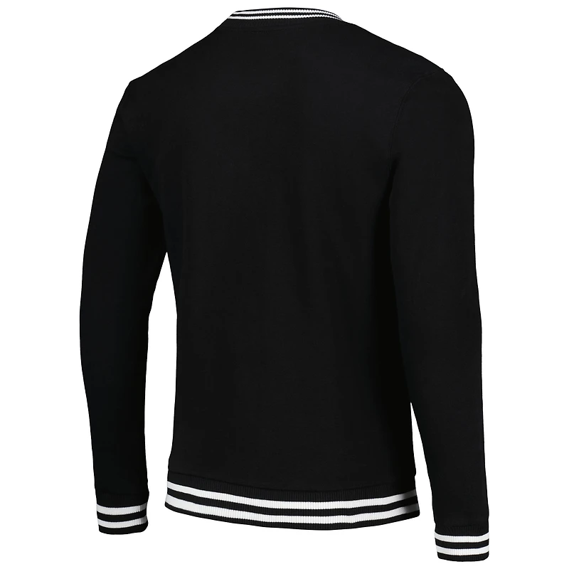 Men's Stadium Essentials Heather Gray Golden State Warriors Club Level Pullover Sweatshirt