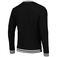 Men's Stadium Essentials Heather Gray Golden State Warriors Club Level Pullover Sweatshirt