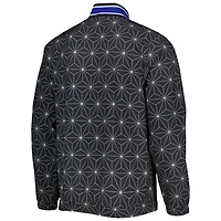 Veste universitaire Starter Black Golden State Warriors In-Field Play Fashion en satin entièrement zippée pour homme