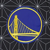 Veste universitaire Starter Black Golden State Warriors In-Field Play Fashion en satin entièrement zippée pour homme