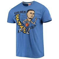 Men's Stephen Curry Royal Golden State Warriors Caricature Tri-Blend T-Shirt