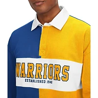 Men's Tommy Jeans Royal/Yellow Golden State Warriors Ronnie Rugby Long Sleeve T-Shirt