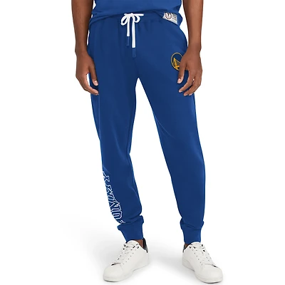 Tommy Jeans Homme Royal Golden State Warriors Carl Pantalon de Jogging en Molleton Bi-Mélangé