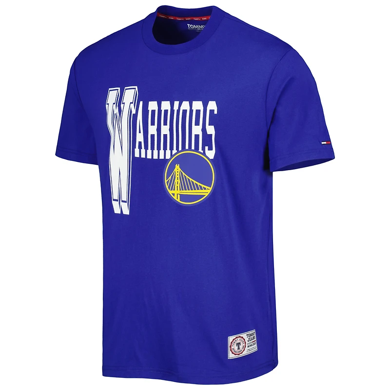 T-shirt Tommy Jeans Royal Golden State Warriors Mel Varsity pour homme