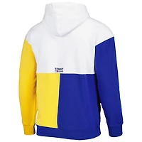 Men's Tommy Jeans White/Royal Golden State Warriors Andrew Split Pullover Hoodie