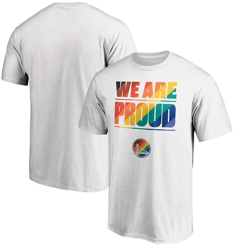 Men's White Golden State Warriors Proud T-Shirt