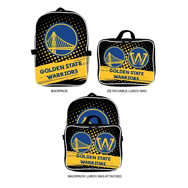 MOJO Golden State Warriors Backpack & Lunch Box 2-Piece Set