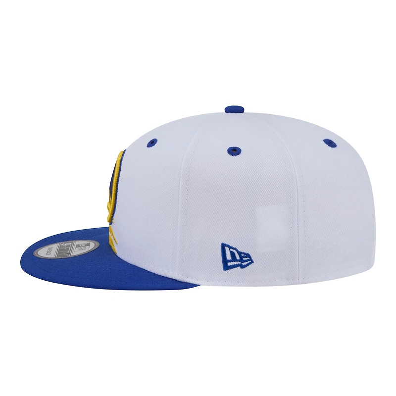 Casquette snapback New Era blanche/bleu roi Golden State Warriors Swept 9FIFTY