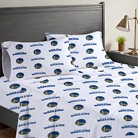 Ensemble de draps complets quatre pièces Pegasus Golden State Warriors