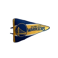 Coussin à fanion Pegasus Golden State Warriors à rayures demi-lune