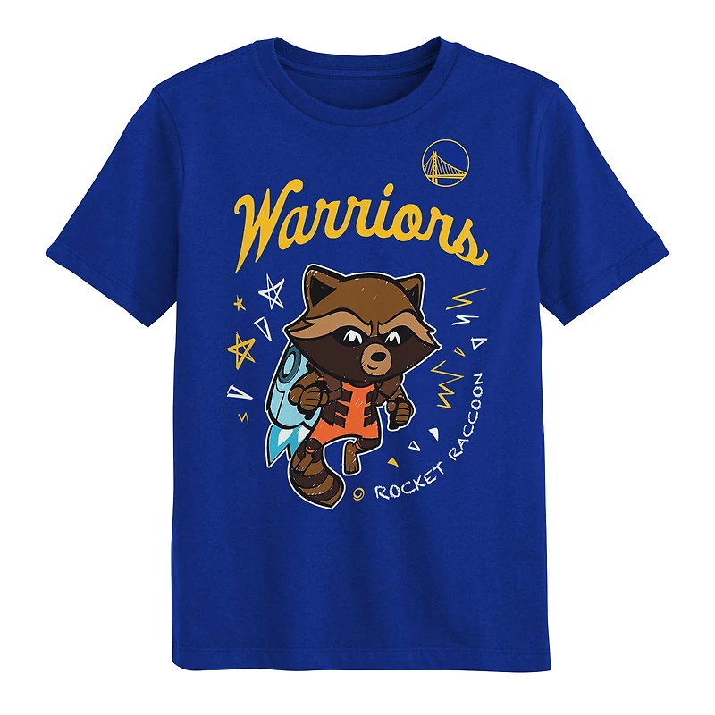 Ensemble de t-shirts deux pièces pour enfants d'âge préscolaire Golden State Warriors Gardiens la Galaxie