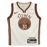 Preschool Nike Stephen Curry Tan Golden State Warriors 2025/26 City Edition Swingman Jersey