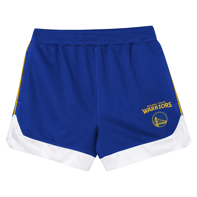 Ensemble t-shirt et short Golden State Warriors Home Plate pour enfants d'âge préscolaire Outerstuff Royal