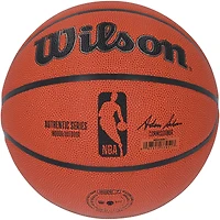 Ballon de basket-ball d'intérieur/extérieur Wilson Authentic Series autographié par Rick Barry, Golden State Warriors, avec inscription « 75 Finals MVP »