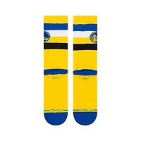 Chaussettes mi-mollet Stance Golden State Warriors à rayures