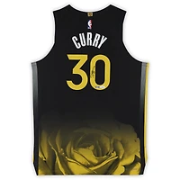 Stephen Curry Golden State Warriors Autographed Black Nike - City Edition Authentic Jersey