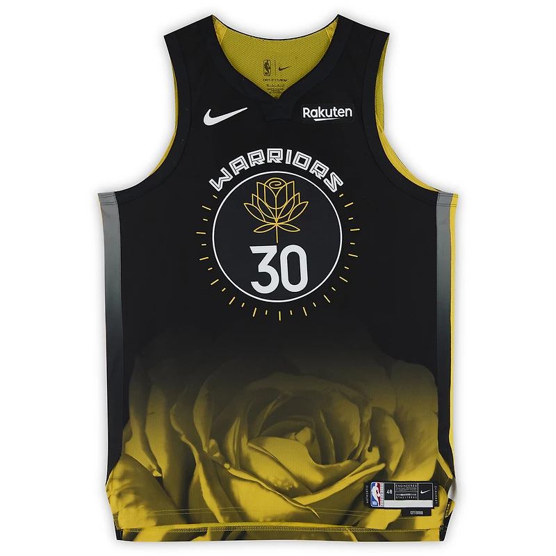 Stephen Curry Golden State Warriors Autographed Black Nike - City Edition Authentic Jersey