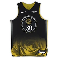 Stephen Curry Golden State Warriors Autographed Black Nike - City Edition Authentic Jersey