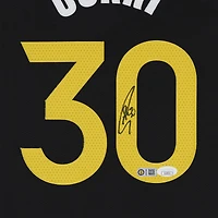Stephen Curry Golden State Warriors Autographed Black Nike - City Edition Authentic Jersey