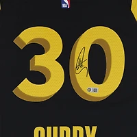 Stephen Curry Golden State Warriors Autographed Black Nike 2023-24 City Edition Authentic Jersey
