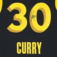 Stephen Curry Golden State Warriors Autographed Black Nike 2023-24 City Edition Swingman Jersey - BAS