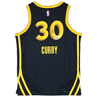 Stephen Curry Golden State Warriors Autographed Black Nike 2023-24 City Edition Swingman Jersey - JSA