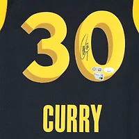 Stephen Curry Golden State Warriors Autographed Black Nike 2023-24 City Edition Swingman Jersey - JSA