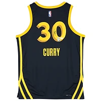 Stephen Curry Golden State Warriors Autographed Black Nike 2023-24 City Edition Swingman Jersey - JSA