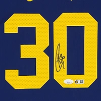 Stephen Curry Golden State Warriors Autographed Navy Jordan Brand 2022-23 Statement Edition Authentic Jersey with Sponsor Patch